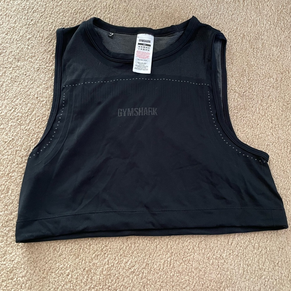 Black Gymshark Crop Top